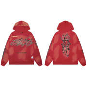 Uubags Hellstar Uniform Hoodie and Pants Red (Full Set) - 6