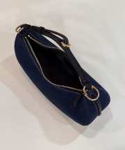 Uubags Fendi Nano Fendigraphy Hobo Charm Dark Blue Denim 29x24x10cm - 4