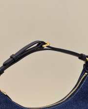 Uubags Fendi Nano Fendigraphy Hobo Charm Dark Blue Denim 29x24x10cm - 5