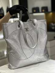 Uubags Chanel Club Monaco Shopping Tote Bag Quilted Lambskin Large 40x6.5x36cm - 6