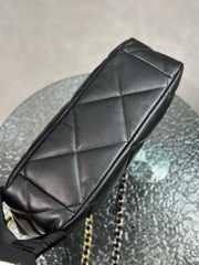 Uubags Chanel Black Quilted Leather Shopping Tote Bag Lambskin Leather 24x41x10cm - 5