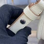 Uubags Louis Vuitton Buci Bag Epi Cowhide With Grain In Quartz White 24.5x15.5x9cm - 3