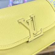Uubags Louis Vuitton Buci Bag Epi Cowhide With Grain In Light Yellow 24.5x15.5x9cm - 4