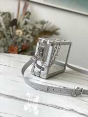 Uubags Louis Vuitton M20233 Clutch Box Silver Miroir Monogram Bag 22x15.5x8cm - 4