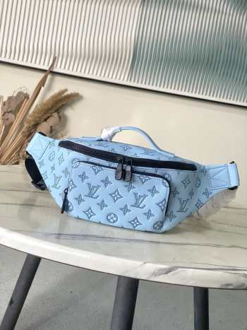 Uubags Louis Vuitton M14782 Rush Fanny Pack Monogram Shadow In Blue 30x15x8cm