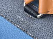 Uubags Louis Vuitton Christopher PM Backpack Taurillon Monogram Leather Blue 32x39x12cm - 4