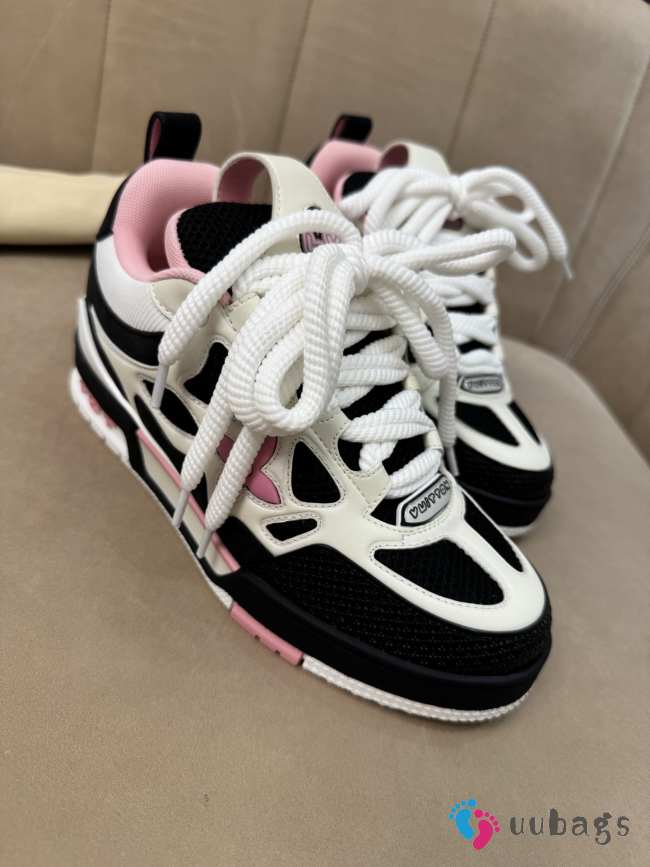 Uubags Louis Vuitton 1ADE1L Skate Sports Shoes In Pink/ White - 1