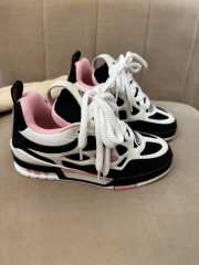 Uubags Louis Vuitton 1ADE1L Skate Sports Shoes In Pink/ White - 6