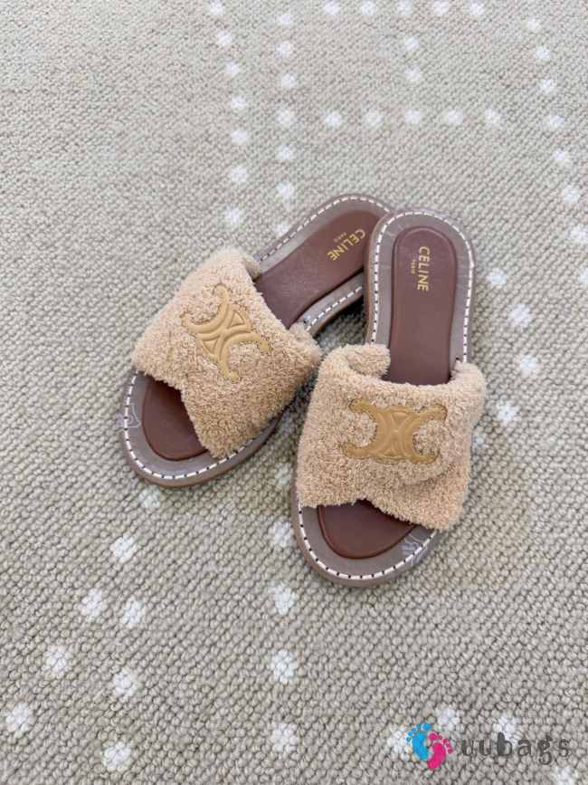 Uubags Celine Lympia Twisted Sandal In Sponge Fabric In Faded Pink - 1