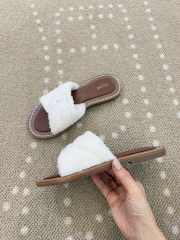 Uubags Celine Lympia Twisted Sandal In Sponge Fabric In White - 4