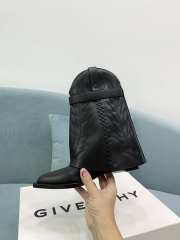Uubags Givenchy Black Leather Cowboy Ankle Boots with 4G Padlock 6cm - 4