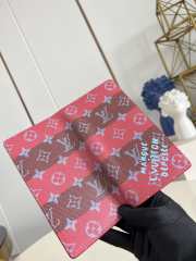 Uubags Louis Vuitton M26539 Brazza Wallet in Monogram Canvas with Graffiti Print Red 19x10x2cm - 4
