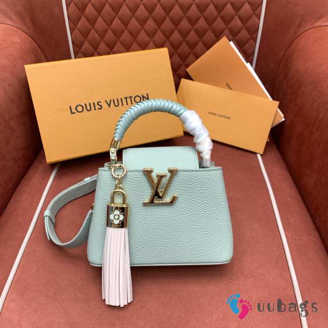 Uubags Louis Vuitton M15157 Capucines Mini In Jade Green 21x13.6x8cm - 1