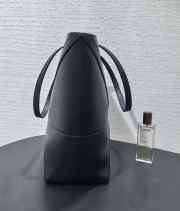 Uubags Loewe x Albers Puzzlefold Medium Tote in Napa Calfskin In Black/Burgundy 31.5x25.5x14.5cm - 6