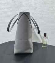 Uubags Loewe x Albers Puzzlefold Medium Tote in Napa Calfskin In Gray/Light Ghost 31.5x25.5x14.5cm - 6