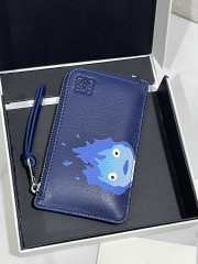 Uubags Loewe x Howls Moving Castle Calcifer Coin Card Holder In Blue - 6