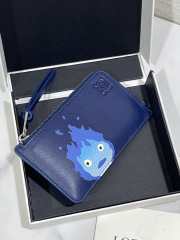 Uubags Loewe x Howls Moving Castle Calcifer Coin Card Holder In Blue - 5
