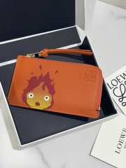 Uubags Loewe x Howls Moving Castle Calcifer Coin Card Holder In Orange - 1