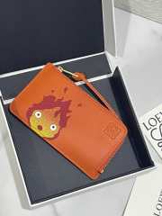 Uubags Loewe x Howls Moving Castle Calcifer Coin Card Holder In Orange - 2