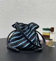 Uubags Loewe Flamenco Clutch Mini In Dark Ink/Sky Blue 24x18x9cm - 6