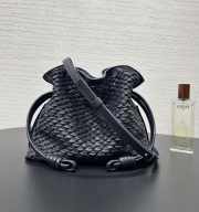 Uubags Loewe Flamenco Clutch Mini In Black 24x18x9cm - 3