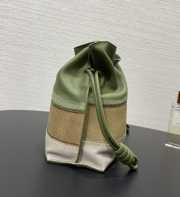 Uubags Loewe Flamenco Clutch Bag in Caramel / Bright Green 24x18x9cm - 6