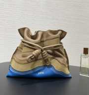 Uubags Loewe Flamenco Clutch Bag in Caramel / Light Moss 24x18x9cm - 4