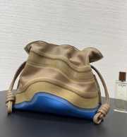 Uubags Loewe Flamenco Clutch Bag in Caramel / Light Moss 24x18x9cm - 3