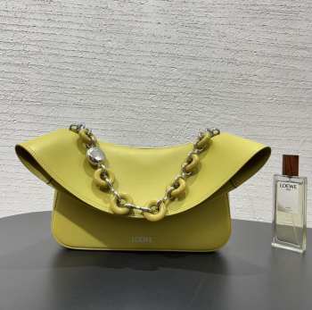Uubags Loewe medium Ora bag in smooth calf ginger 26x13x18cm