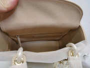 Uubags Dior Lady Lambskin Gold Buckle Bag M0538 Milk Tea Color 20cm - 2