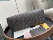 Uubags Fendi Sunshine Shopper Tote Bag in FF jacquard fabric with pouch 35x27x13.5cm - 3