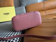 Uubags Fendi Vanity Pink nappa leather mini bag with FF motif in pink 16x8x11cm - 5