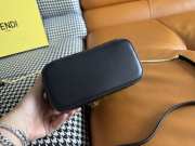 Uubags Fendi Vanity Pink nappa leather mini bag with FF motif in black 16x8x11cm - 6
