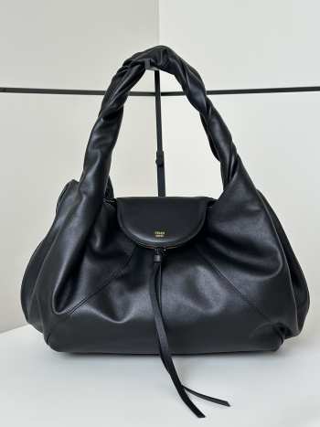 Uubags Fendi Spy beige leather bag in black 48x20x22cm