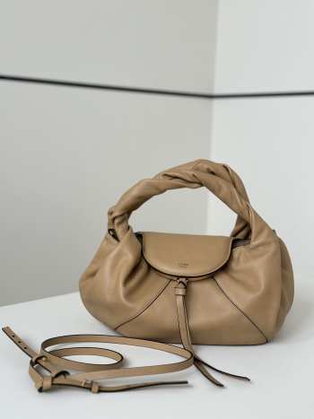 Uubags Fendi Spy small beige leather bag 32x12x18cm