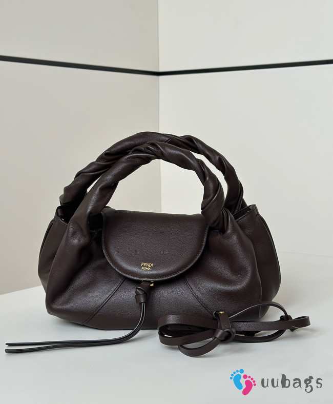 Uubags Fendi Spy small brown leather bag 32x12x18cm - 1