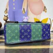 Uubags Louis Vuitton M15187 Soft Trunk Messenger Bag Green & Blue Gradient 35.5x24x12cm - 5