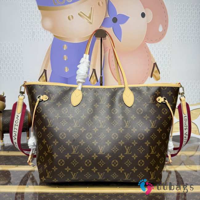 Uubags Louis Vuitton M15124 Neverfull Inside Out GM Bag Monogram Beige 39x32x19cm - 1