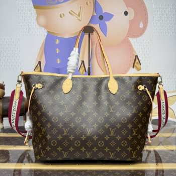 Uubags Louis Vuitton M15124 Neverfull Inside Out GM Bag Monogram Beige 39x32x19cm