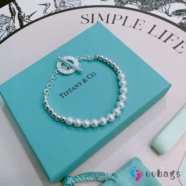 Uubags Tiffany & Co Freshwater Pearl Toggle Bracelet - 1