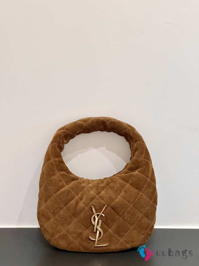 Uubags YSL Icarino in quilted suede leather cognac 26x16x7.5cm - 1