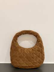 Uubags YSL Icarino in quilted suede leather cognac 26x16x7.5cm - 6