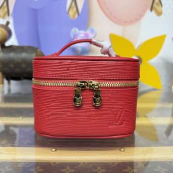 Uubags Louis Vuitton M15191 Nice Nano Bag Rouge Louis Red 14x8.5x10.2cm