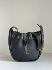 Uubags YSL Le 37 Bucket Bag in Black Smooth Leather 28x22x9cm - 1