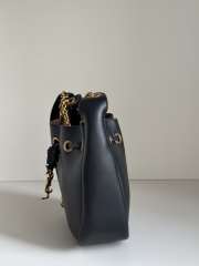 Uubags YSL Le 37 Bucket Bag in Black Smooth Leather 28x22x9cm - 5