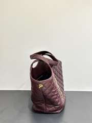 Uubags YSL Icare Maxi Shopping Bag in Dark Burgundy Quilted Lambskin 30(48)x30x5cm - 6