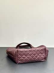 Uubags YSL Icare Maxi Shopping Bag in Dark Burgundy Quilted Lambskin 30(48)x30x5cm - 4