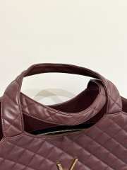 Uubags YSL Icare Maxi Shopping Bag in Dark Burgundy Quilted Lambskin 30(48)x30x5cm - 3