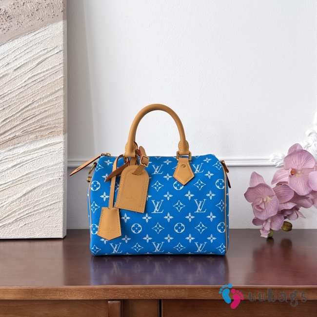 Uubags Louis Vuitton M24424 Speedy P9 Bandoulière Bag In Blue 25x15x15cm - 1