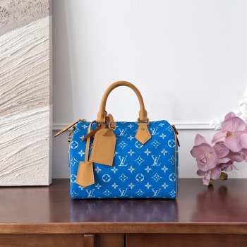 Uubags Louis Vuitton M24424 Speedy P9 Bandoulière Bag In Blue 25x15x15cm